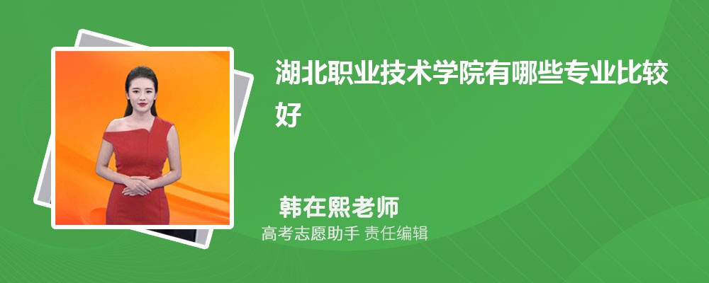 湖北职业技术学院有哪些专业2024招生专业目录表